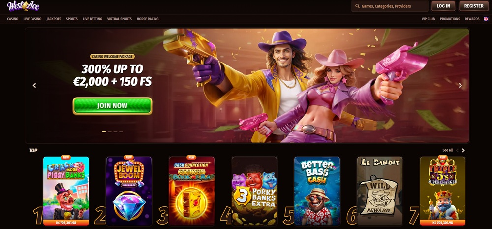 nederlandse westace casino homepage